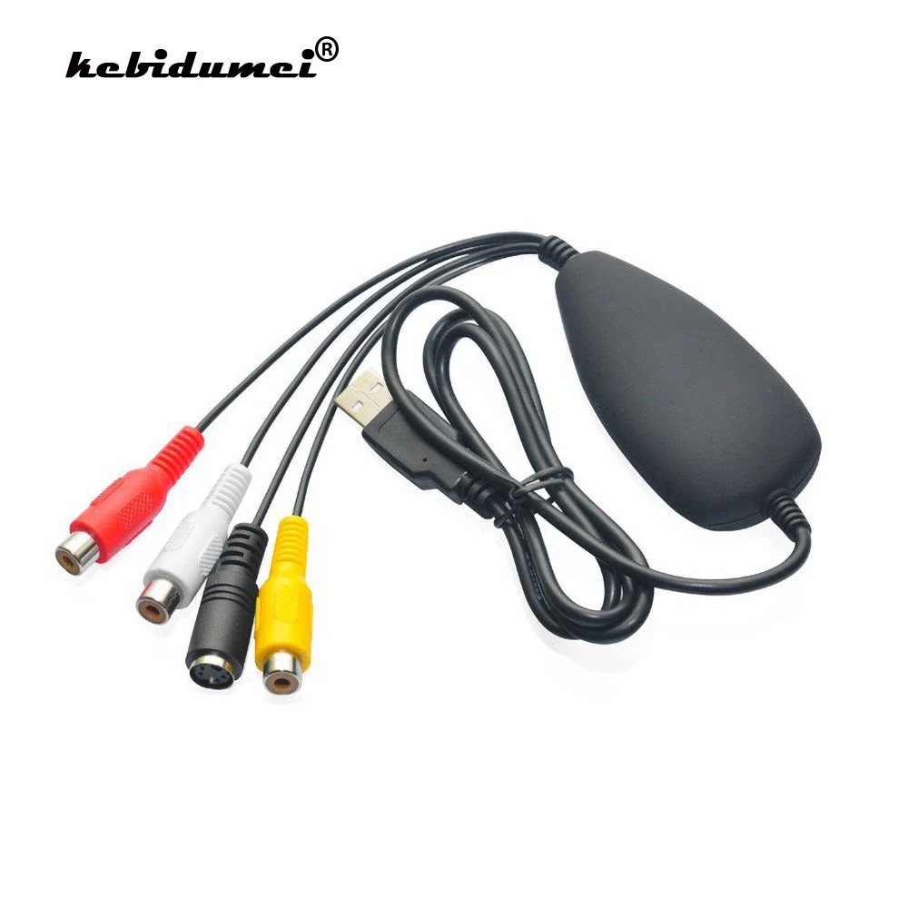 USB 2 0 аудио и видеозаписывающее устройство захват преобразователь аналоговая