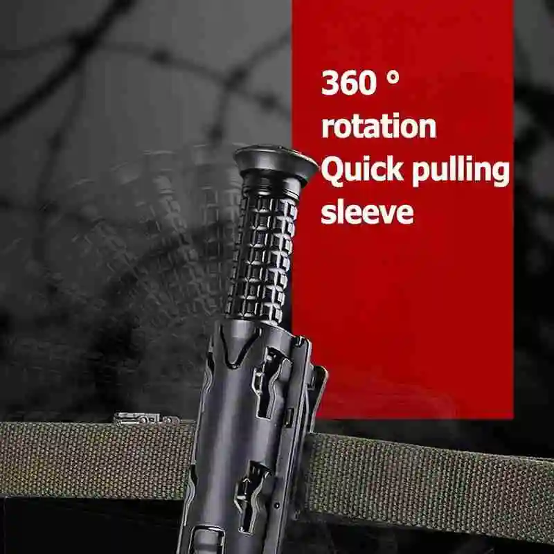 Новинка универсальная вращающаяся на 360 градусов чехол для дубинки черный Кобура