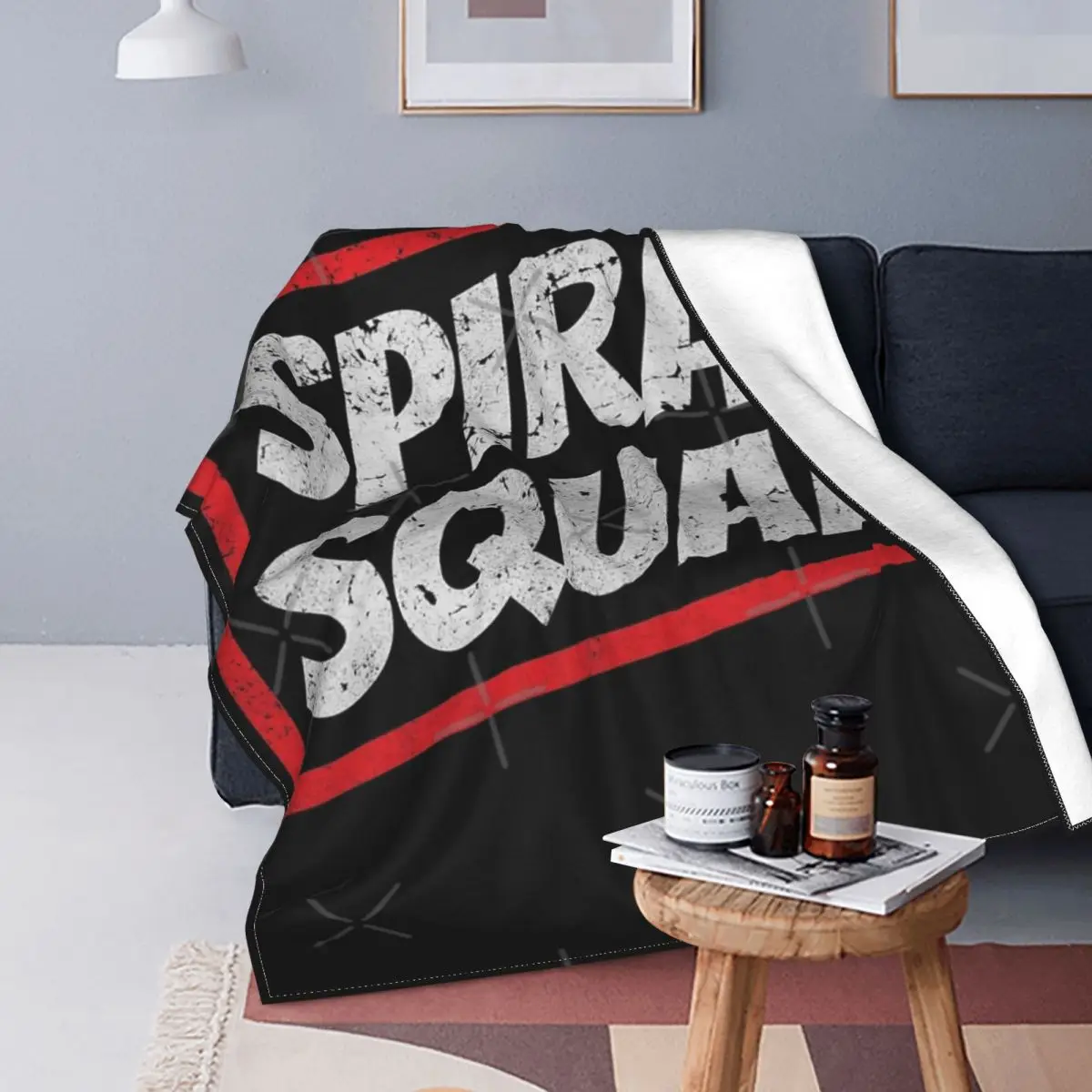 

Manta de muselina en espiral para cama, edredón a cuadros, manta para cama
