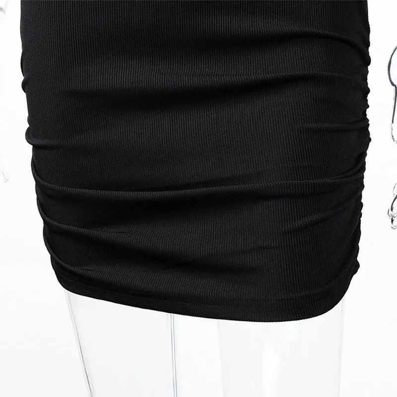 

LBONTION Fashion Summer Halter Backless Hollow Out Sexy Backless Mini Dress Holiday Elegant Skinny Sleeveless Club Party Dresses