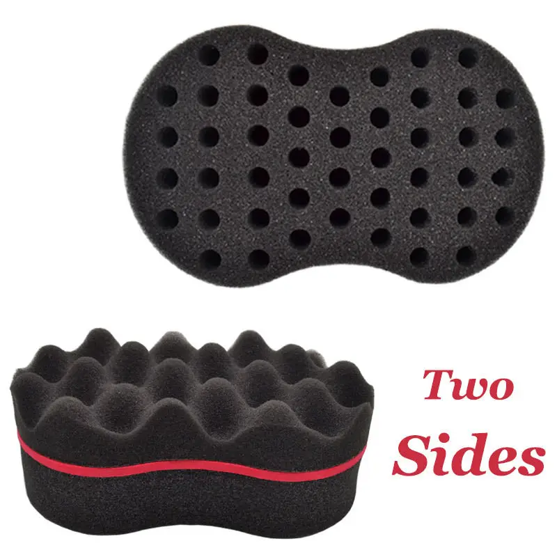 Двусторонняя Парикмахерская Кисть для волос Губка дредс Блокировка спиральная