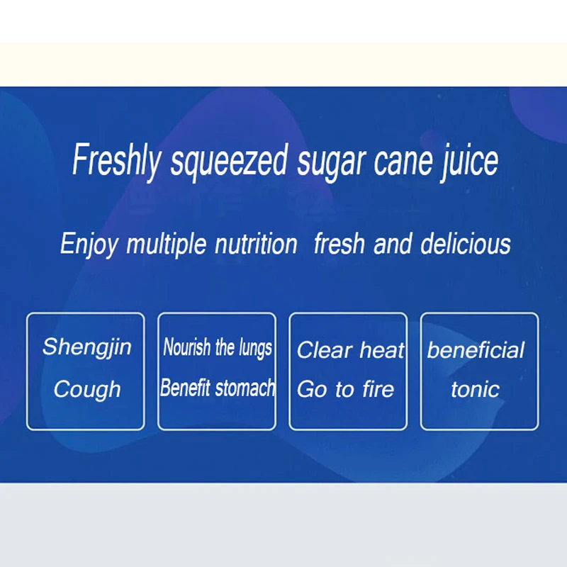 Commercial Sugarcane Juicer Hand Held Stainless Steel Desktop Sugar Cane Machine Cane-juice Squeezer Crusher | Бытовая техника