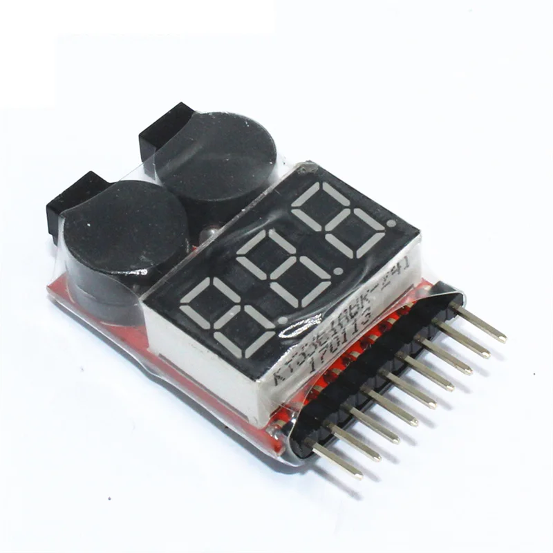 Индикатор напряжения батареи Lipo/li ion/Fe 1 8S тестер 2 в звуковой сигнал низкого