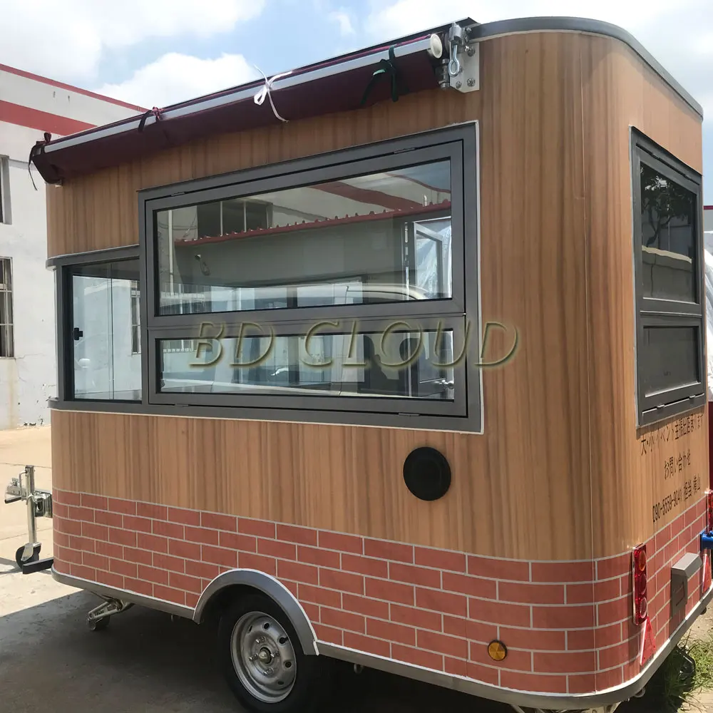 Четыре колеса электрический грузовик для продажи автомобиль уличной еды тележки