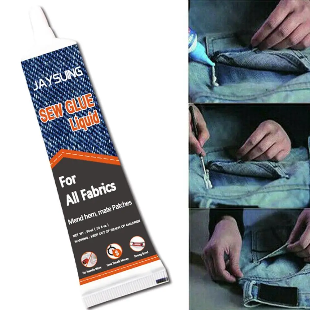 

Набор жидких пришивных растворов для безопасного шитья, многофункциональная ткань без пришивания, быстрый прижимной кухонный очиститель, ...