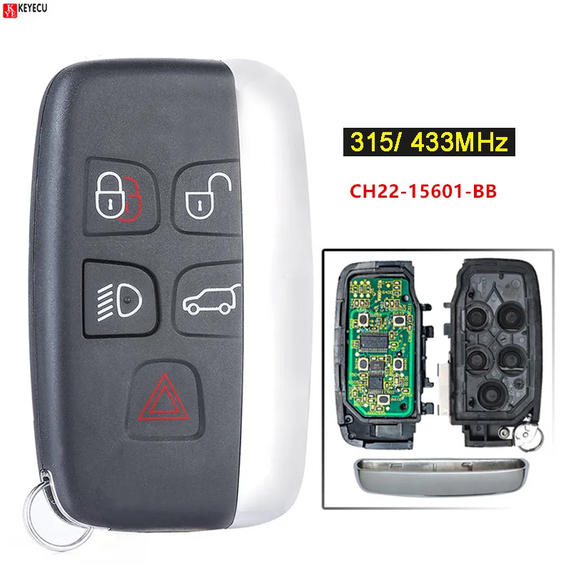 Keyecu высокое качество 4 + 1 кнопочный дистанционный ключ для Land Rover Range Sport Умный