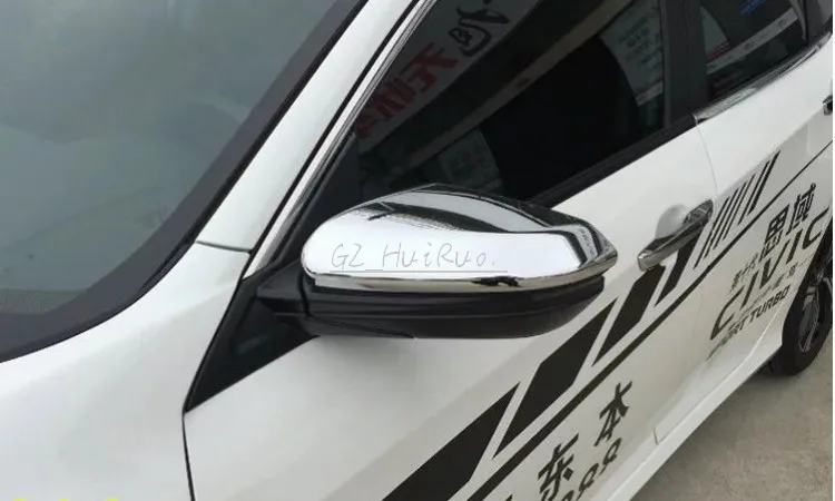 Боковое зеркало заднего вида из АБС Накладка для Honda Civic 10th Gen 4dr Седан 2016 2017|for