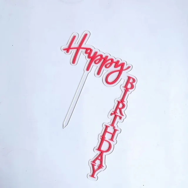 Акриловый торт топпер  YXMJMXS  золотой розовый