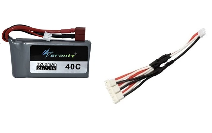 Обновление 3200mah 40C для Wltoys 12428 12423 RC четырехколесный внедорожный автомобиль 2s 7,4 v Lipo аккумулятор Feiyue 03 Q39 RC гоночный автомобиль - Цвет: Бургундия