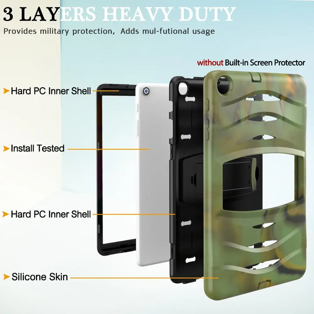 Armor Shockproof Tablet Case For Samsung Galaxy Tab A10.1 2019 T510 T515 Heavy Protective Rugged Duty Stand | Компьютеры и офис