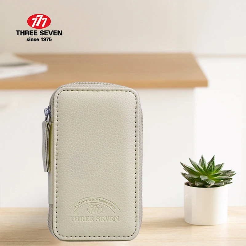 Высококачественный золотистый маникюрный набор THREE SEVEN из углеродистой стали 777 6