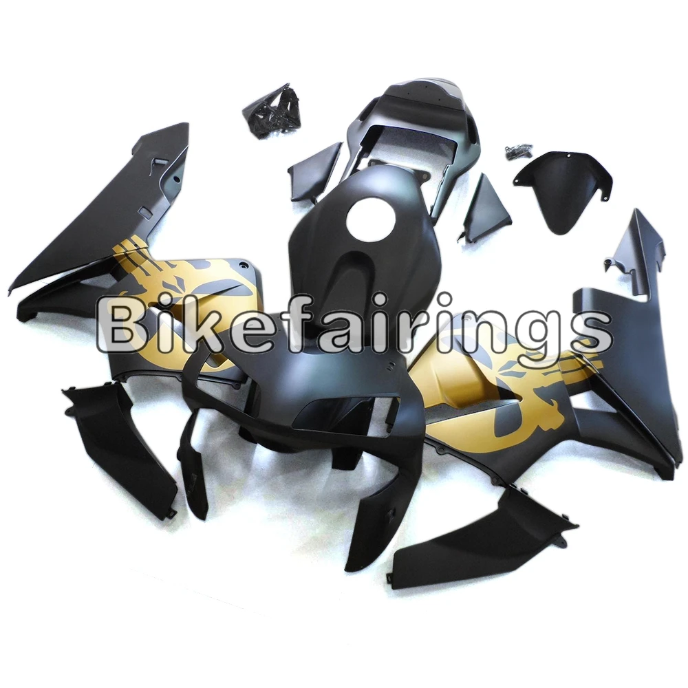 

Matte Black and Gold Upper Bodywork Sportbike Casing For Honda CBR600RR F5 2003 2004 Plastic Motorcycle Complete Fairings New