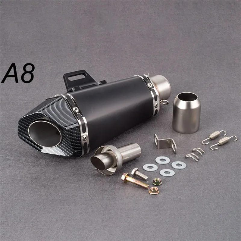 Глушитель выхлопной трубы мотоцикла 51 мм маленький шестигранный с глушителем