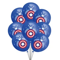 the avengers captain america shield iron man hero latex balloon banners birthday party decoration baby shower supplies globos