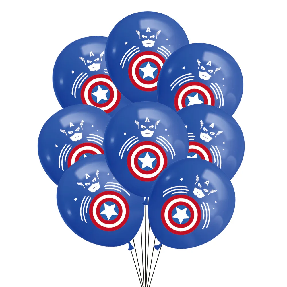 Мстители Капитан Америка щит герой Железный человек латексных воздушных шаров с