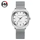 Часы наручные женские кварцевые, водонепроницаемые брендовые Роскошные с серебристым ремешком из нержавеющей стали, с сетчатым браслетом