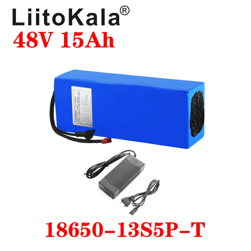 Аккумуляторная батарея LiitoKala 48 В 15 А · ч 1000 Вт литий ионная 30 BMS и зарядное