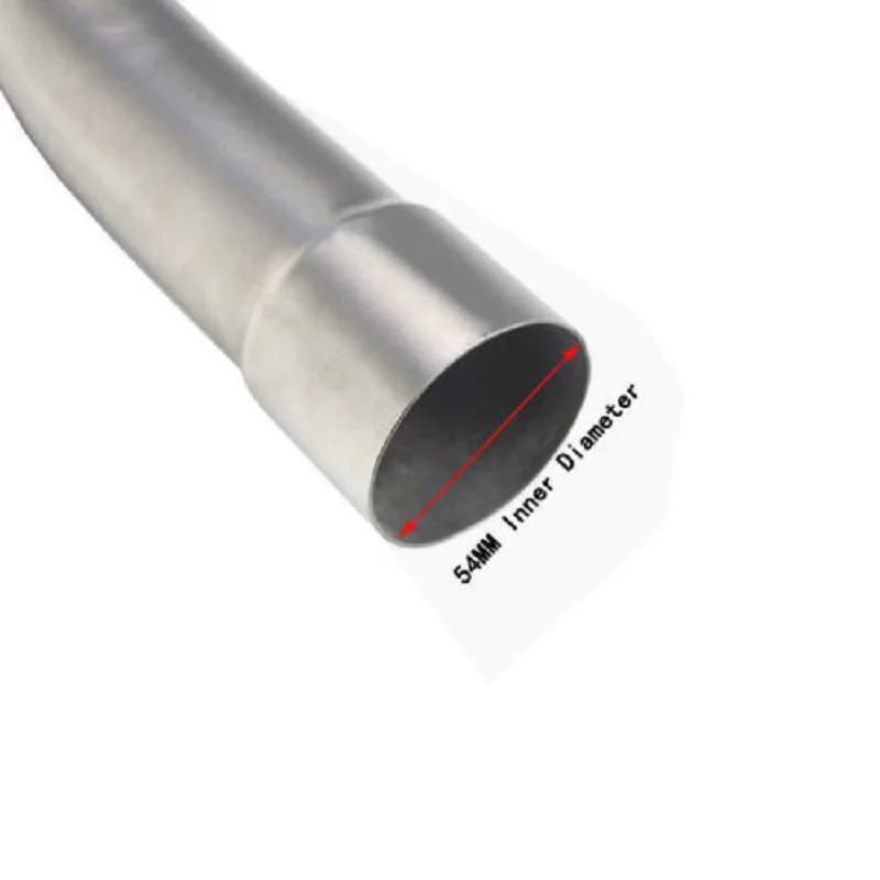 

51mm For 04-17 Kawasaki Ninja ZX10R Motorcycle Mid Exhaust Escape Tube Link Connet Pipe Dirt Bike Stainless Steel