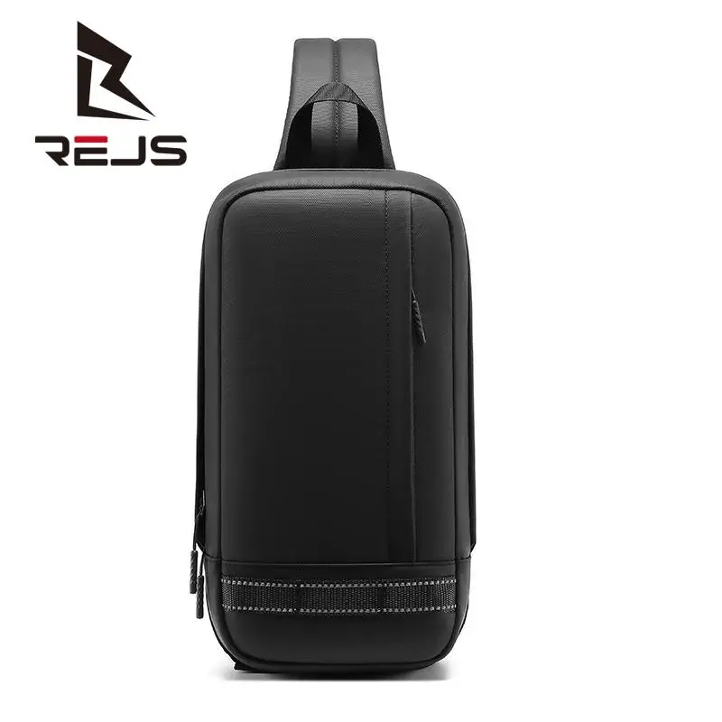 

REJS Multifunction Chest Bag Usb Charging Men Shoulder Sling Bags Oxford Waterproof Fanny Pack Crossbody Packet Short Trip Bolso