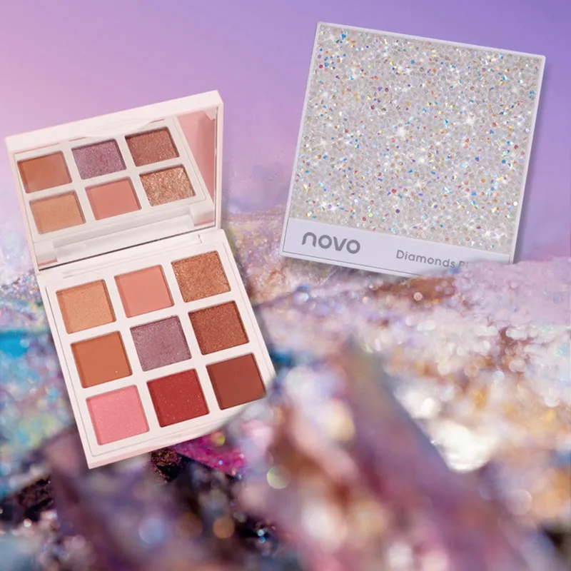 Ново 9-Цвет Eyeshadw палитра длительный Водонепроницаемый устойчивый к пятнам Цвет