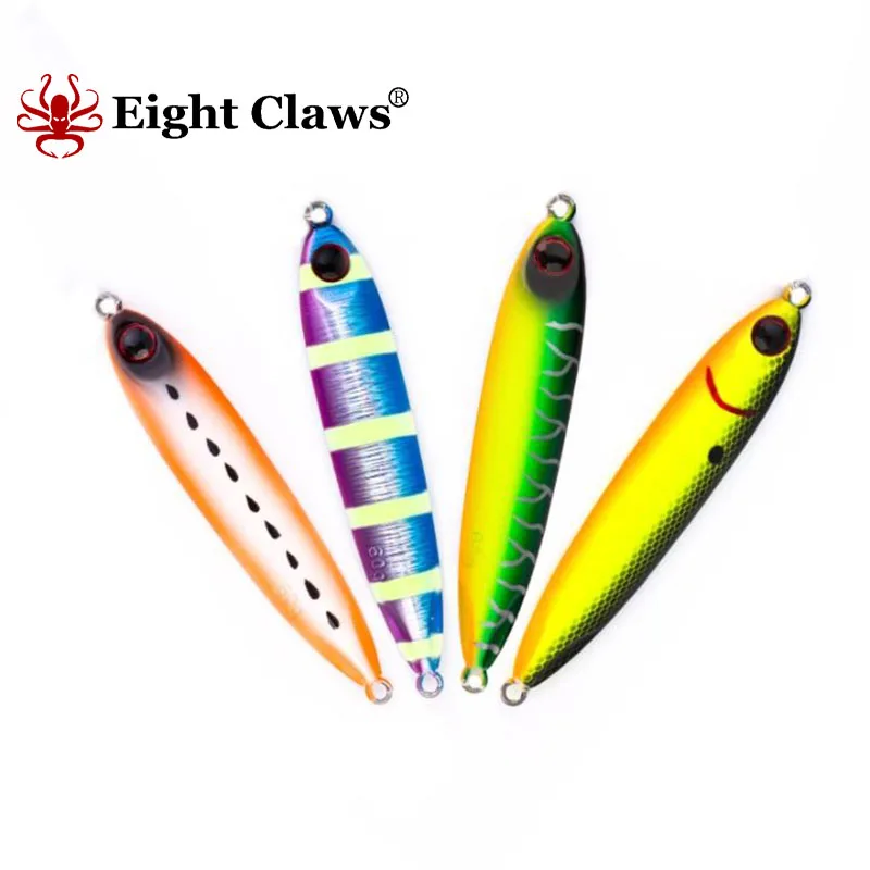 

EIGHT CLAWS Metal Jig Fishing Lure 60g 9cm Lead Swimbait Trolling Hard Bait Bass Seawater Trout Sinking Wobbler