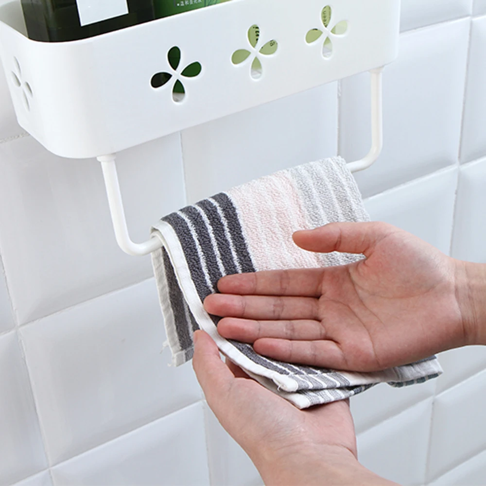 Полка для хранения на стену ванной органайзер полка душа корзина держатель