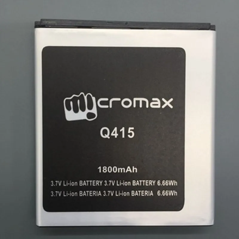 Новинка 1800mAh Q415 Для Micromax Canvas Pace 4G аккумулятор большой емкости для телефона ~ в