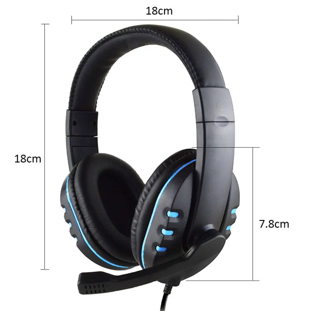 

Stereo Wired Gaming Headsets Headphones with Mic For PS4 Sony PlayStation 4 / PC