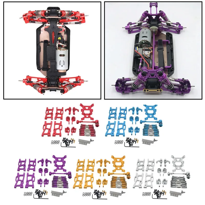 

1Set Metal Wltoys RC Car Accessories Kit for Wltoys 124019 144001 Upgrade Parts