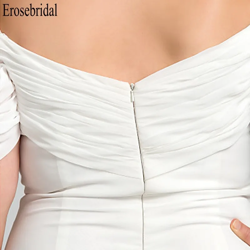 Женское длинное вечернее платье Erosebridal белое Элегантное Длинное размера плюс