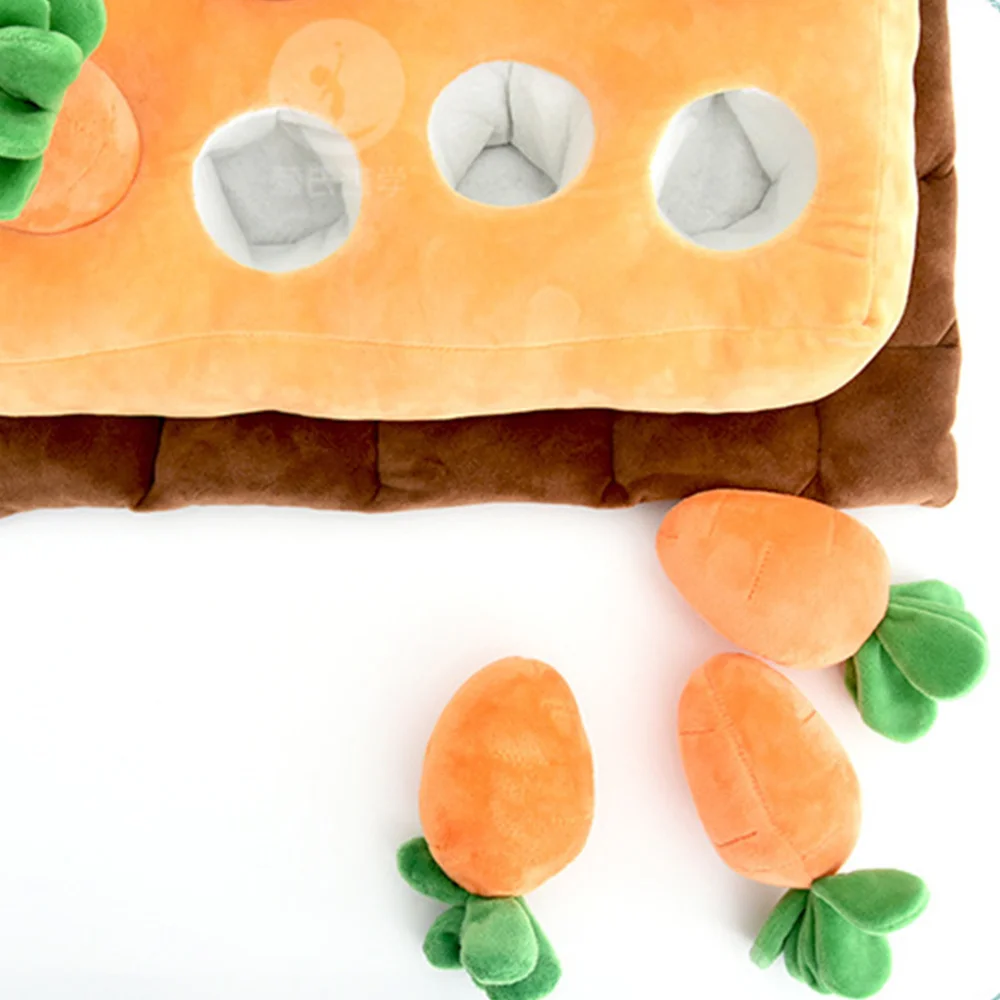 

Pet Sniffle Mat Creative Assembling Carrot Land Training Mat Dog Plaything