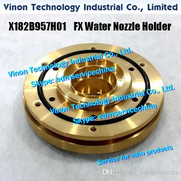 

X182B957H01 FX Water Nozzle Holder M216C Upper 75x20 for Mitsubishi FX10,FX20 machine X182-B957-H01 MV edm wear parts Nozzle