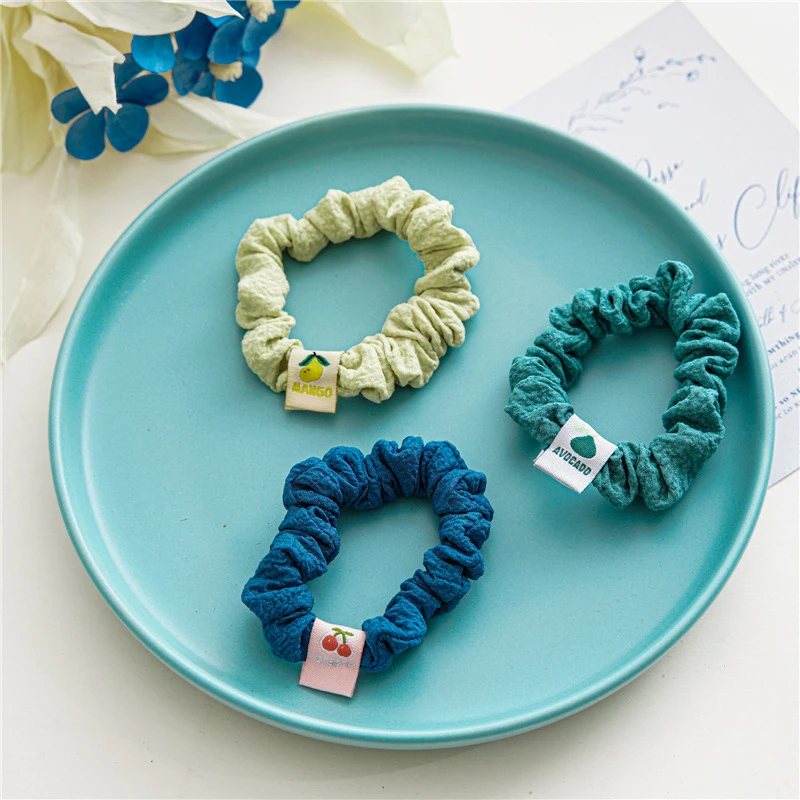 

Candy Color Hair Ties Geometric Colorful Elastic Hair Bands Large Intestine Hair Rings Korean Style Hair Ropes Hair Accessories