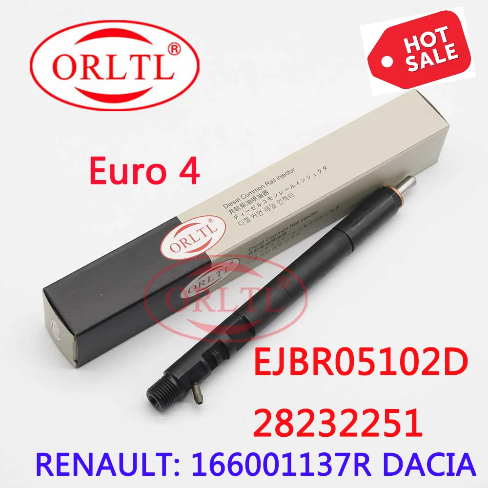 

28232251 EURO4 166001137R 0286KE29W87 EJBR05102D EJB R05102D Common Rail Fuel Nozzle Injector 5102D for RENAULT DACIA LOGAN