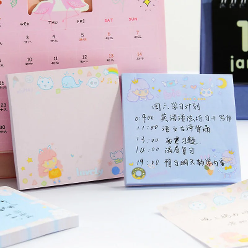 Девушка листы памятки Kawaii канцелярских стильная футболка с изображением