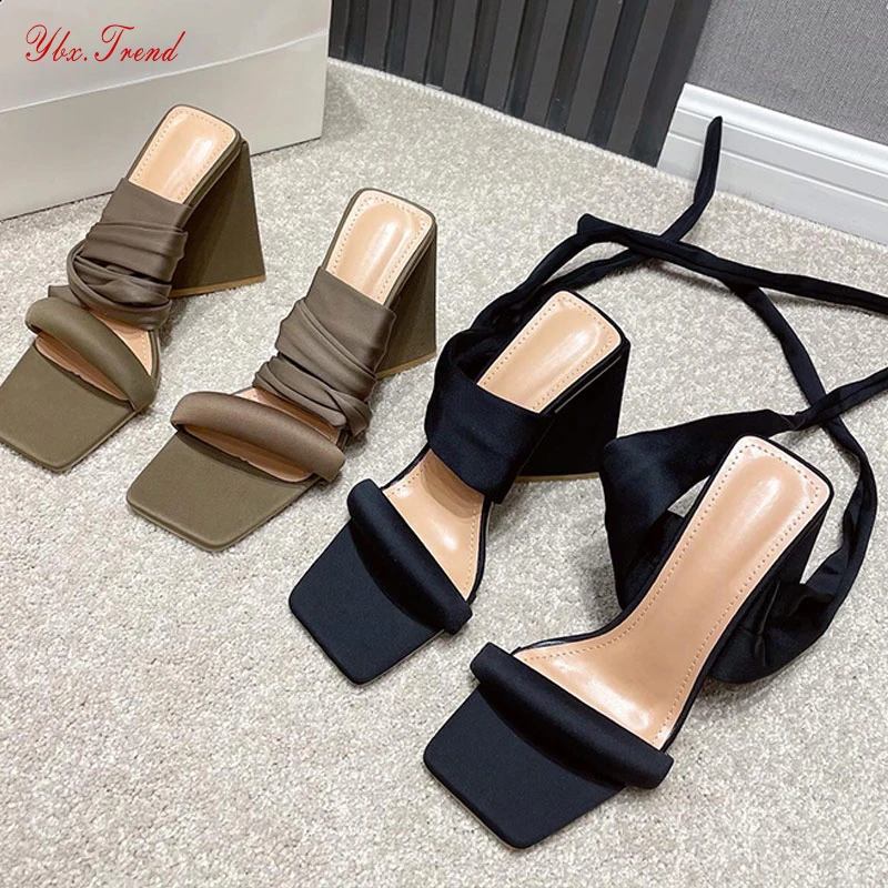 Сандалии женские на высоком каблуке босоножки с ремешком щиколотке обувь для