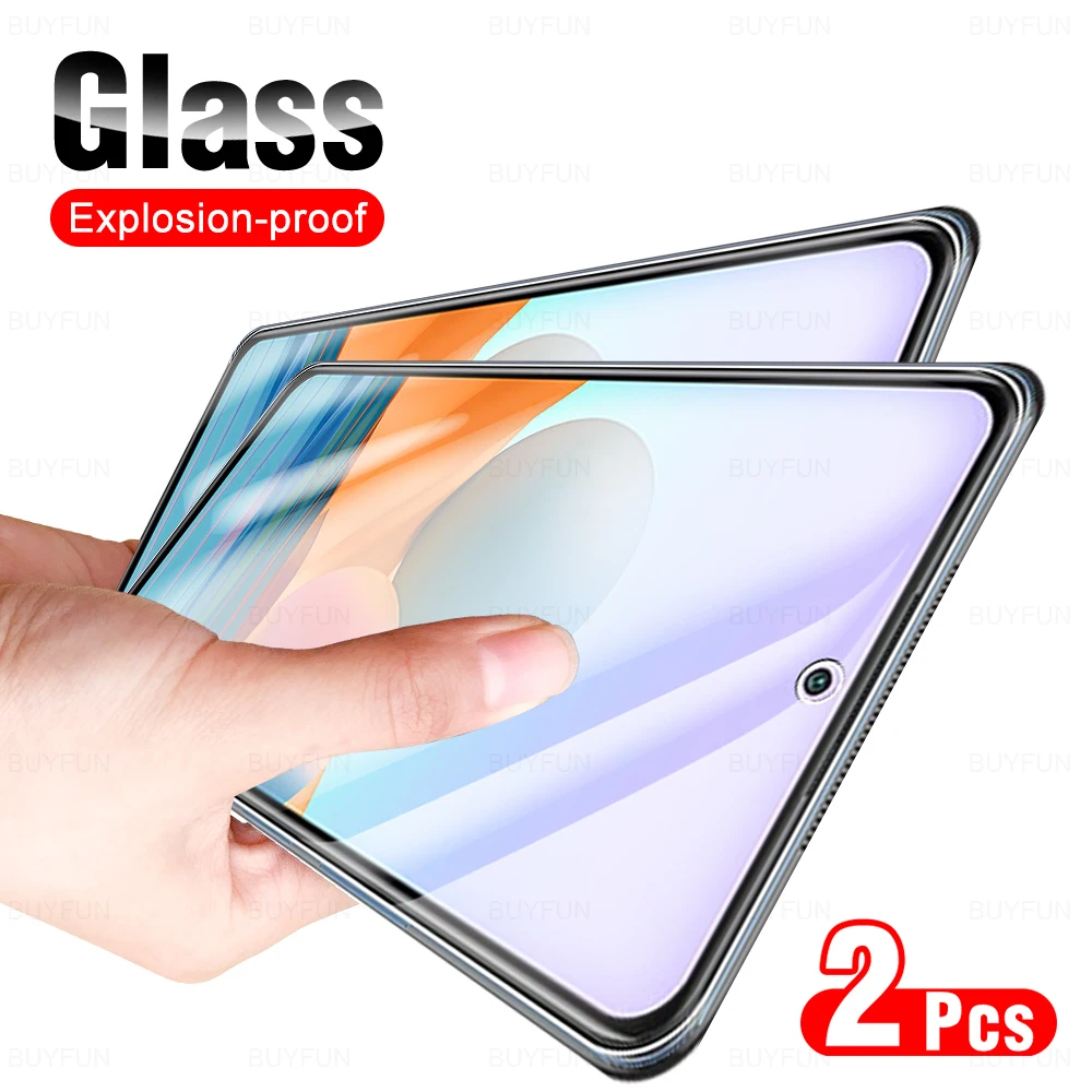 

2PCS HD Tempered Glass For xiaomi redmi note 10 10 pro 10 pro max redmi note 10 5G 10Pro 10Pro Max 10S Screen Protection Glass