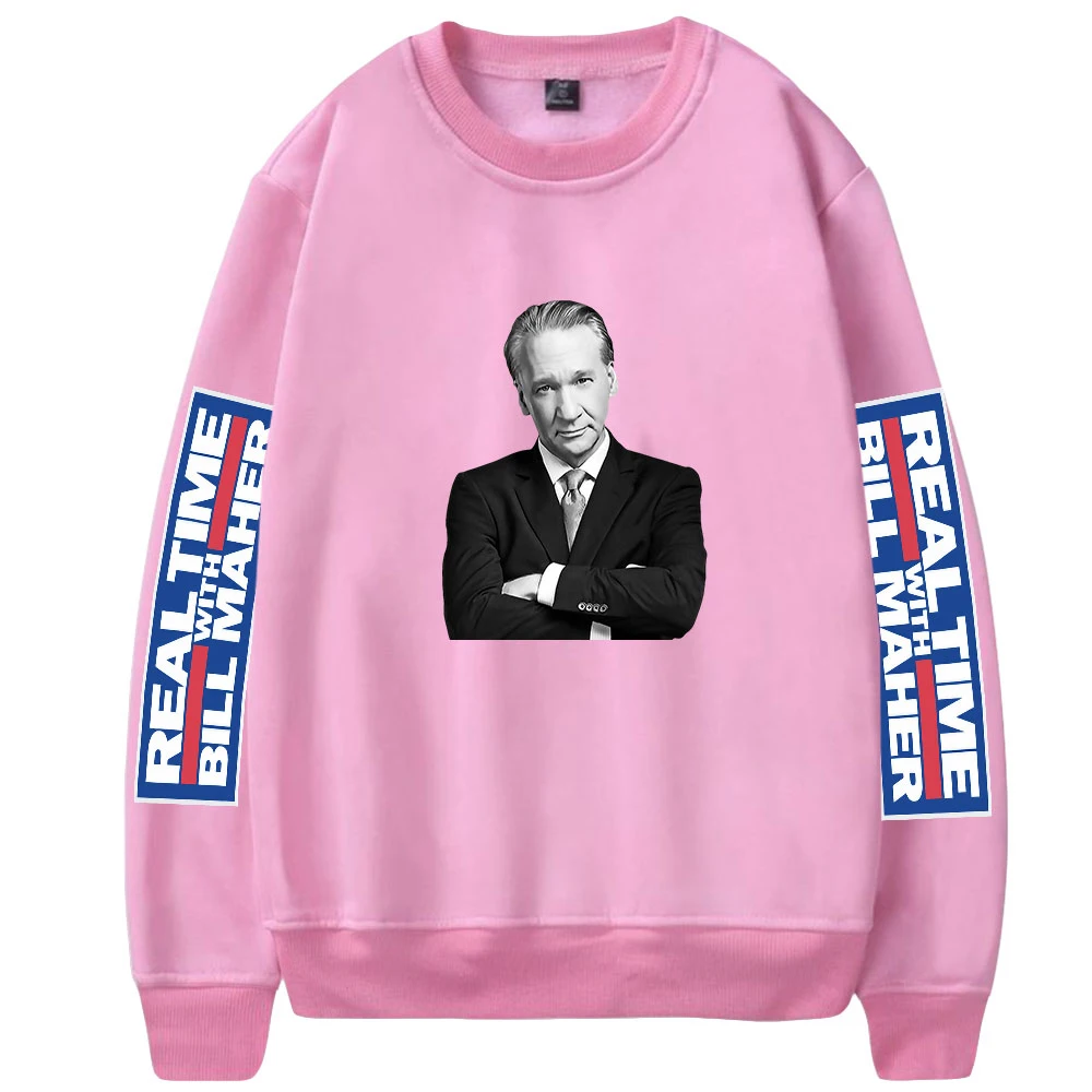 

2021 New Bill Maher Merch 2D Print O-Neck Sweatshirt Harajuku Round Collar Men/Women Sweatshirt