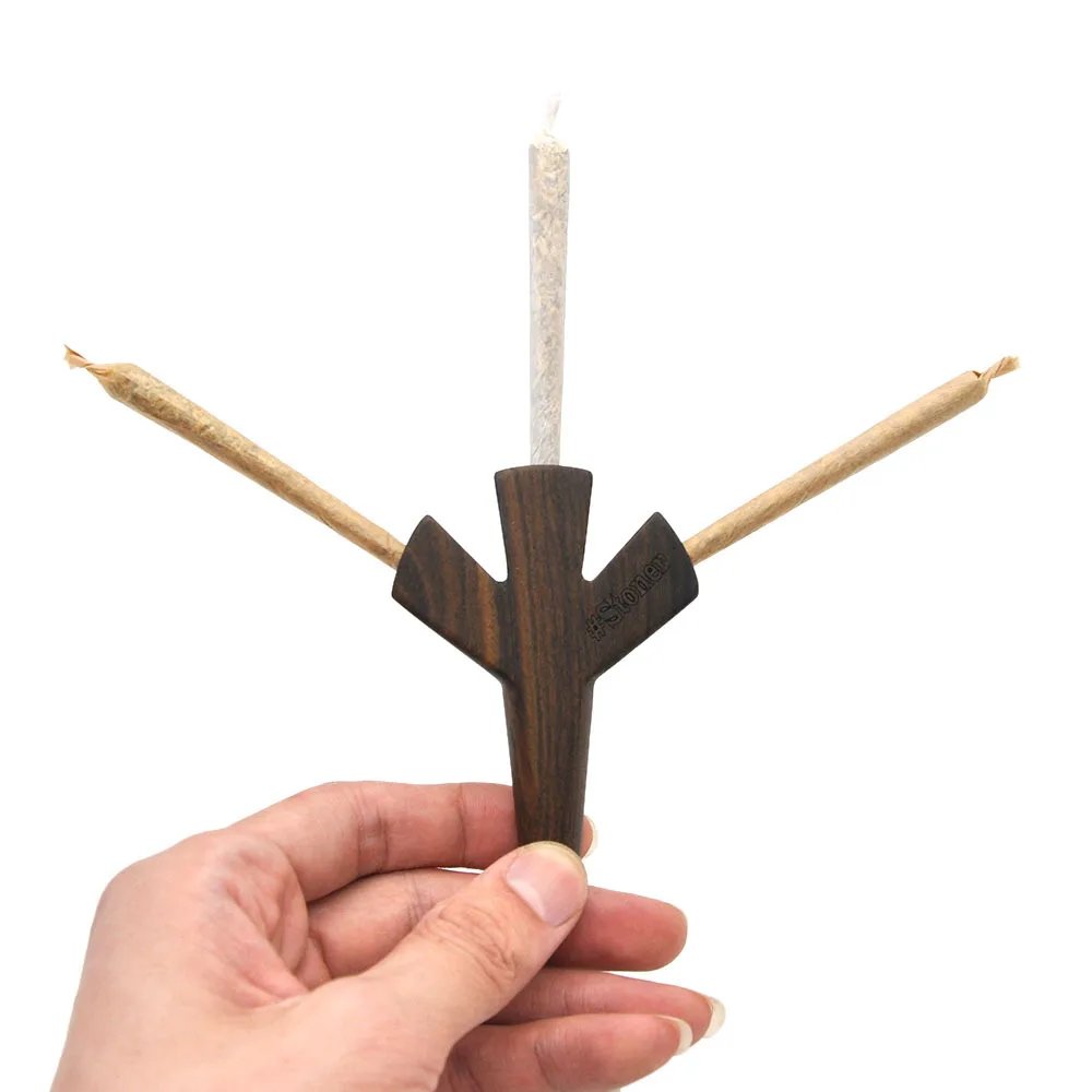 

Natural Wood Trident Joint Holder