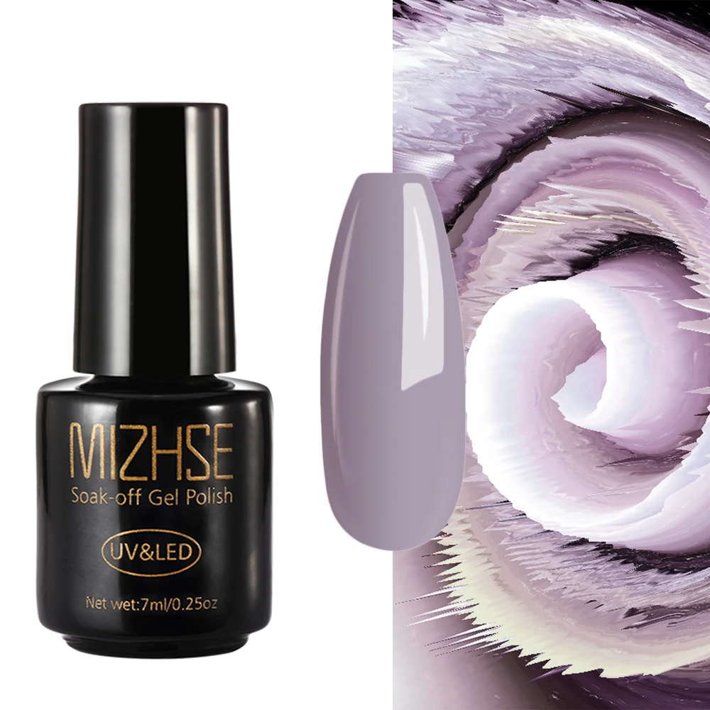 NC004 MIZHSE Гель-лак для ногтей масло Esmalte Permanente гель UV Y Led Gellak Фиолетовый Белый Черный чистый цветной Гель-лак для ногтей основа для ногтей - Цвет: NC004