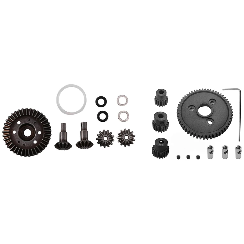 

1 Set Metal Spur Gear 54T 0.8 32P 3956 with 15T 17T 19T Pinion Gear Set & 1 Set Differential Gear Assembly Diff Gear Set