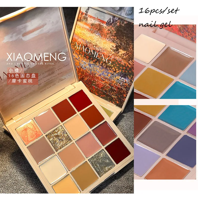 

2023!!!16 Colors Solid Gel Polish Palette Nail Art Decorations,Nude/Earth Collections Creams Nail Polish Gel,Manicure Gel Kits&*