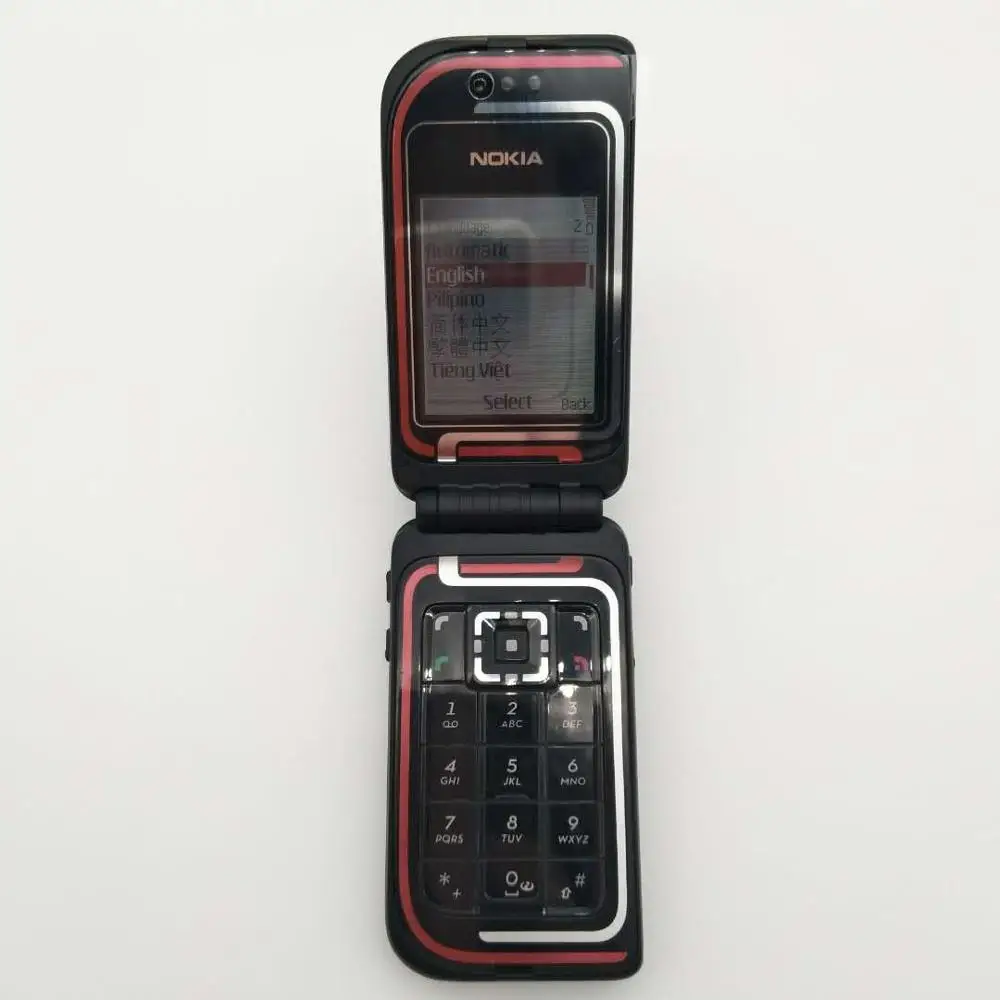 nokia 7270 refurbished original unlocked nokia 7270 flip 2 0“ gsm mobile phone 2g phone with one year warranty free shipping free global shipp