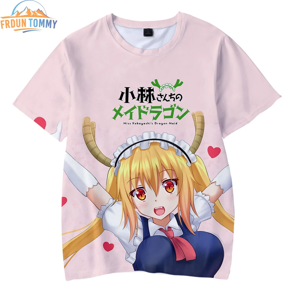 Новинка детские летние пляжные футболки Kobayashi s dragon maid с 3D принтом лидер продаж 2019