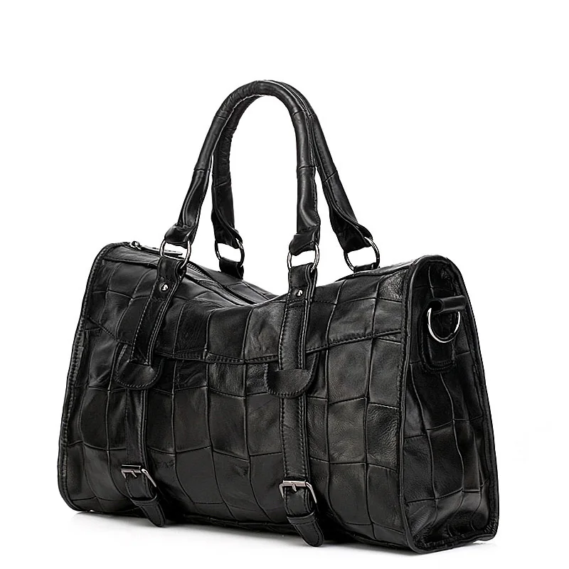 

Women'S Bags 2021 Genuine Leather Handbags Tote Bag New Fashion Personality Stitching Messenger Bag Sheepskin Large Capacity