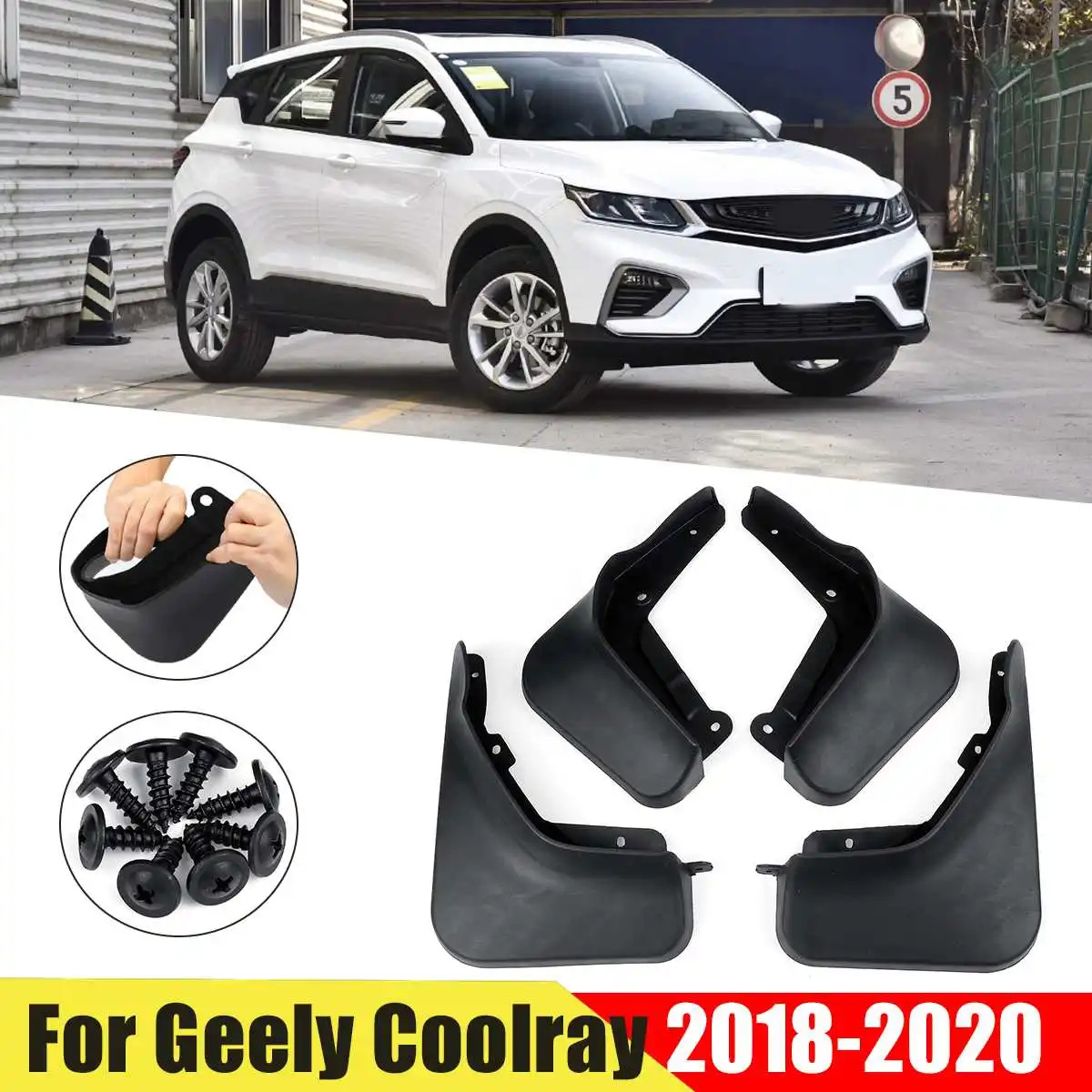 Автомобильные Брызговики для Geely Coolray 2018 2019 2020 брызговики аксессуары | Автомобили