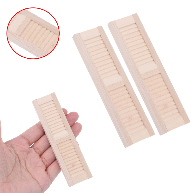 Миниатюрные деревянные жалюзи сделай сам оконная занавеска мебель игрушечные