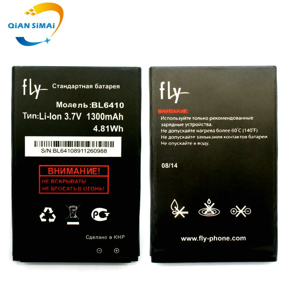 QiAN SiMAi 1 шт. BL6410 1300 мАч высококачественный оригинальный аккумулятор для FLY