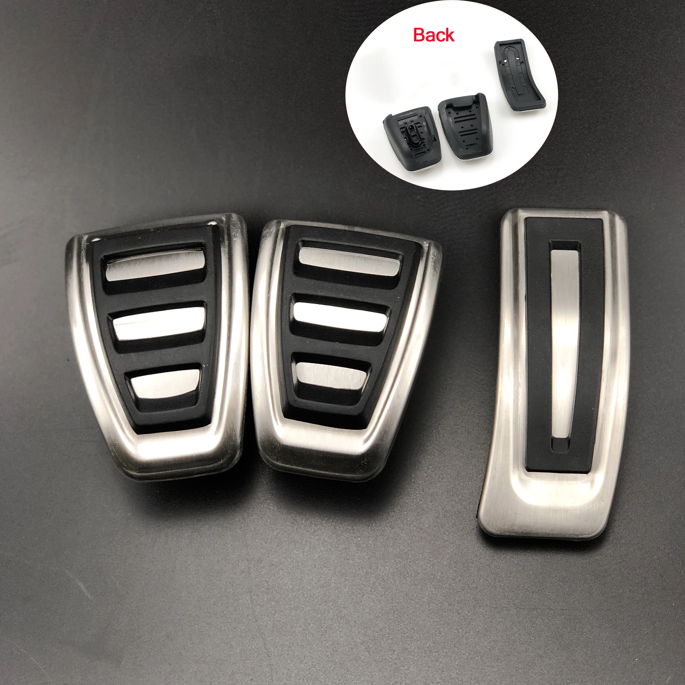 RHD AT\MT Stainless Steel Car Fuel Brake Footrest Pedals for Audi A4 S4 B8 8K / A5 S5 8T Q5 Suitable right side driving | Автомобили и