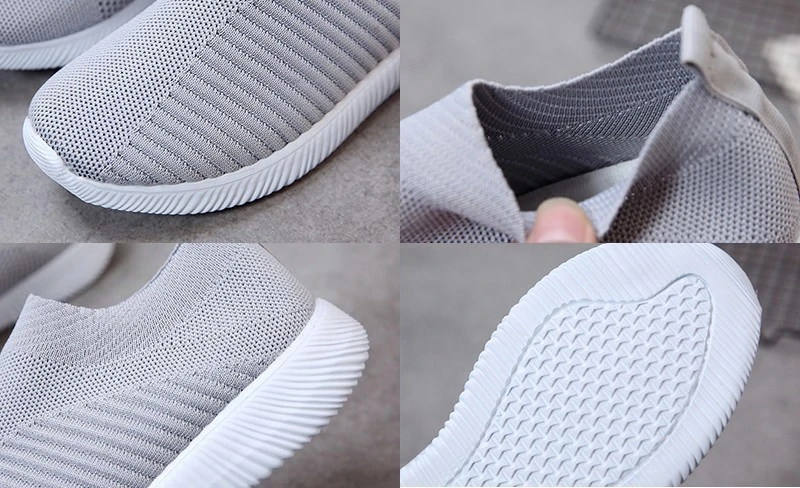 MAIJION/Женская Ультралегкая обувь для бега вязаные носки без шнуровки кроссовки